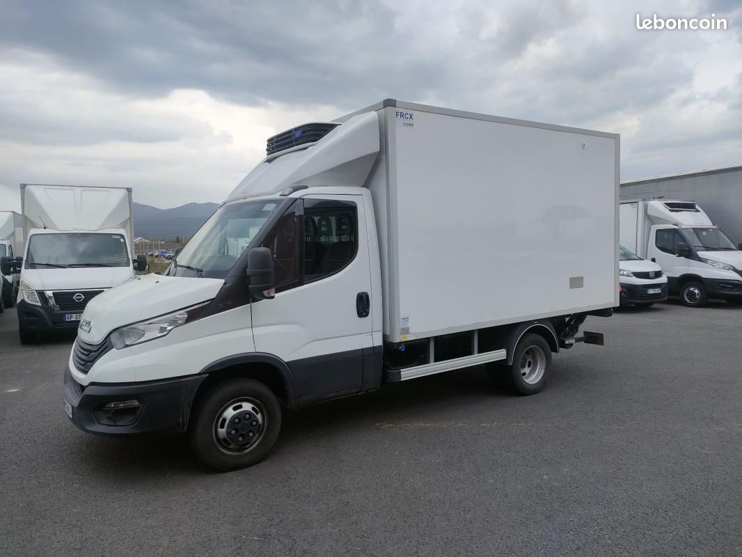 Iveco Daily CHASSIS CABINE FRIGO 12M3 160 CV ROUES JUMELEES HAYON CAISSE CAZAUX GROUPE THERMOKING... (image 3)