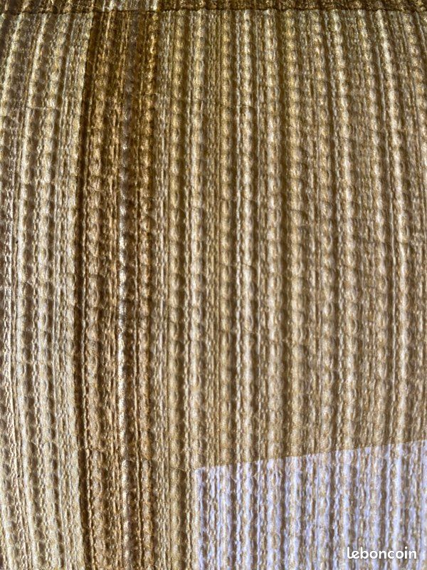 Papier peint vintage années 70 – Motif géométrique beige ocre marron – Rouleaux (image 3)