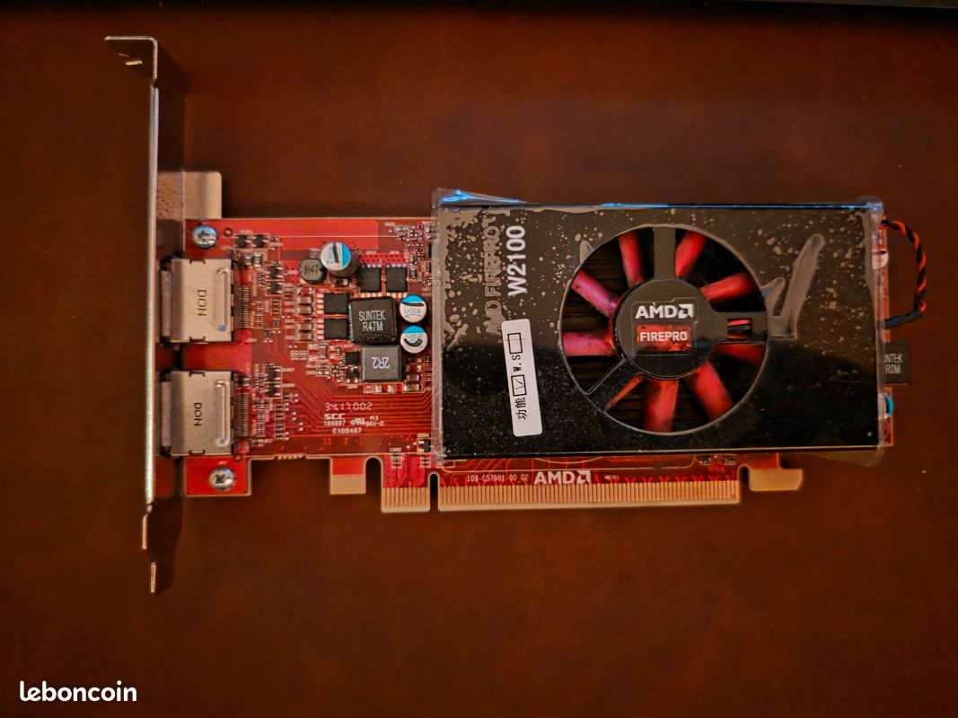 Carte Graphique AMD FirePro W2100, 2 Go, Testée Fonctionnelle