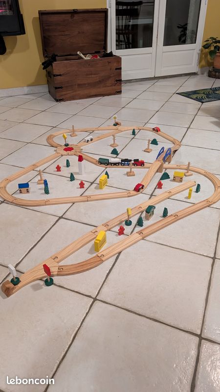 Ensemble petit train en bois (image 3)