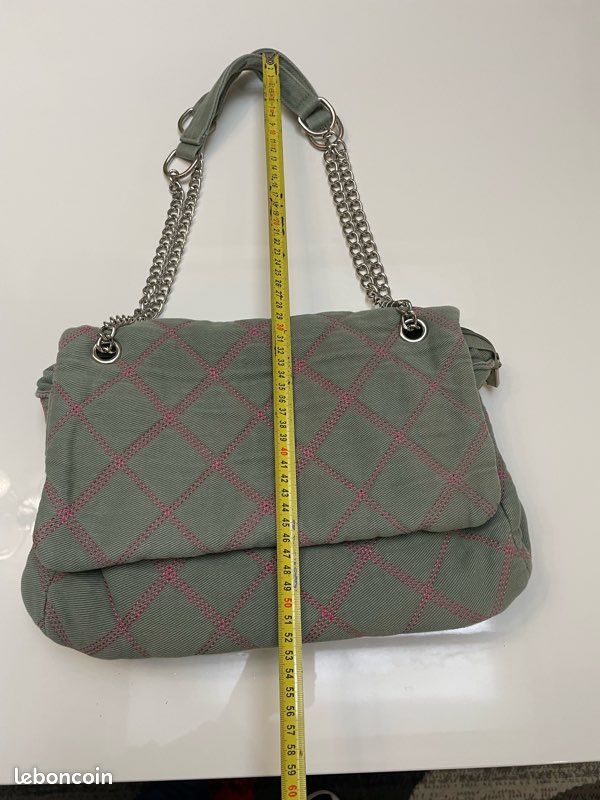 Sac à main en jean vert (image 8)