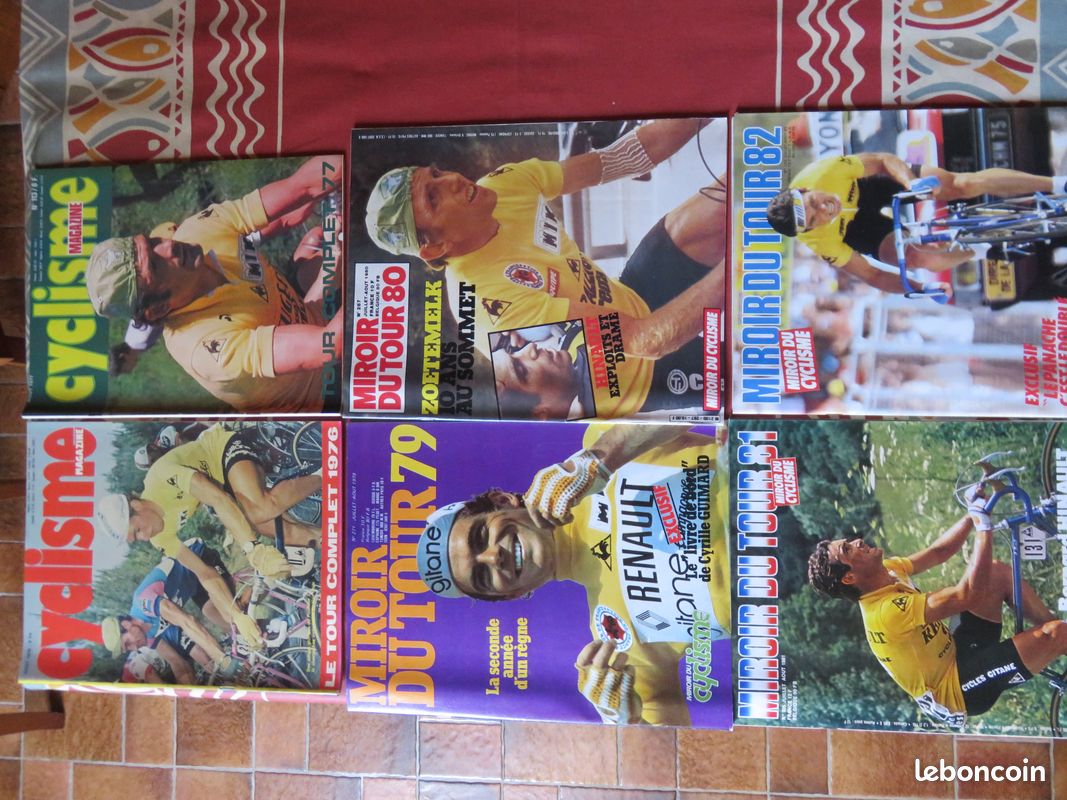 1992-lot 5 revues MIROIR du cyclisme-special indurain