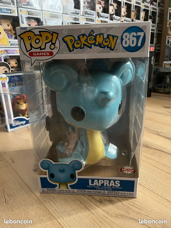 Funko Pop Jumbo : Lokhlass (Lapras) Pokémon - 25 Cm Environ