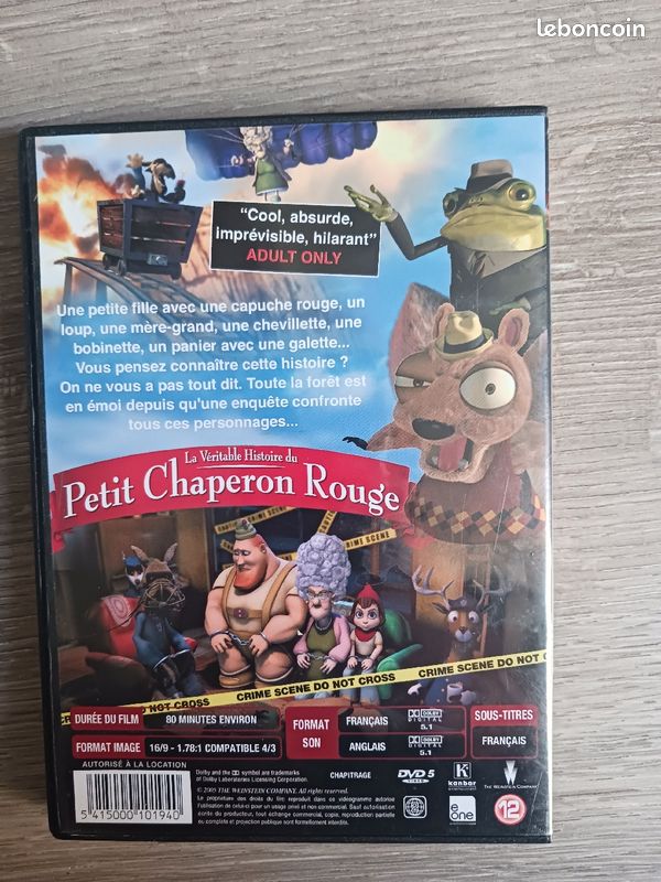 Dvd la véritable histoire du petit chaperon rouge (image 2)