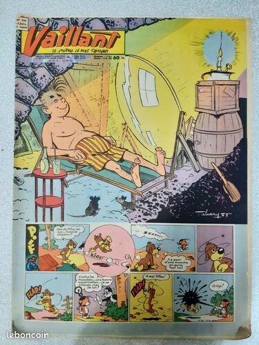 [Bande dessinée] Vaillant Nº739 - journal plus captivant - Etat correct (image 1)