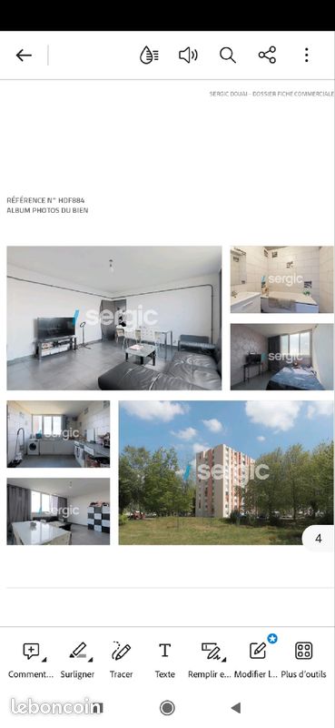 Appartement 3 pièce(s) 68 m²à louer Douai