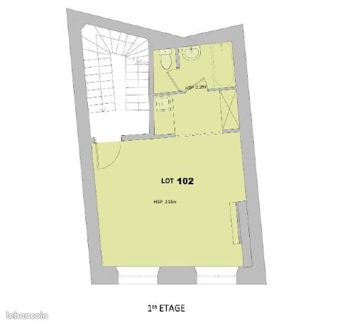 Studio 1 pièce 25 m² - Bordeaux 33000 (image principale 4)