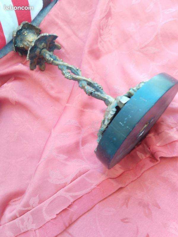 Vends bougeoir cuivre socle marbre (image 3)