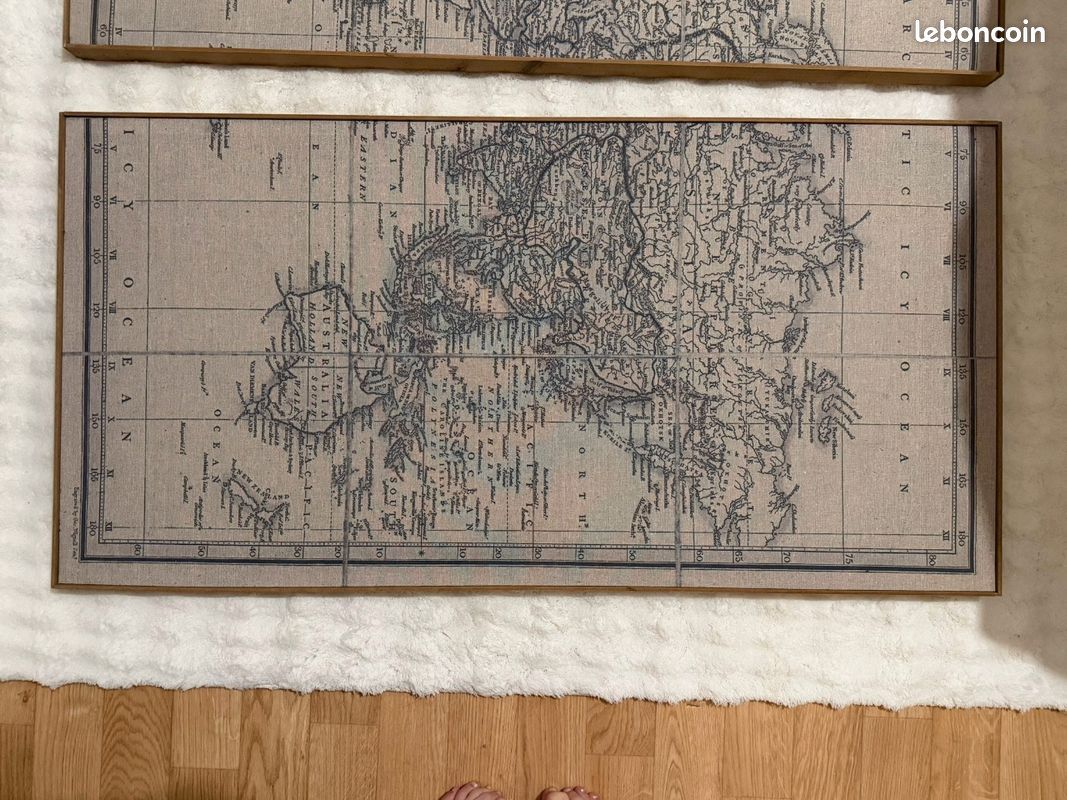 Triptyque Maison du monde
Carte du monde
Dimensions :
Hauteur 101 cm
Largeur 50,5 cm x 3 (image 4)