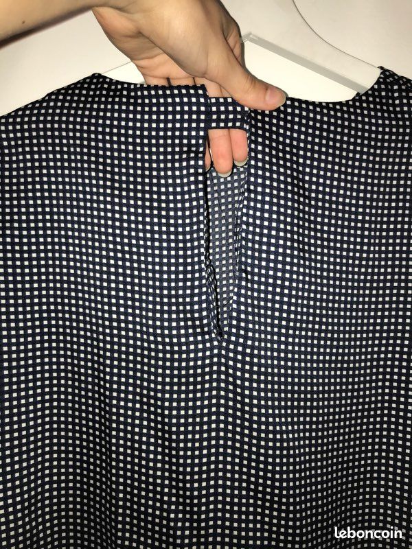 Blouse bleu/blanc mango (image 2)