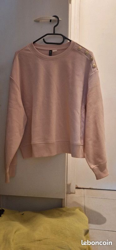 Pull Sweat Fille H&m Hoodie Sweat Bleu Pull And Bear Vetement