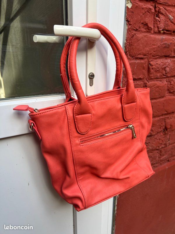 Sac à main femme rose corail - eleganci (image 1)