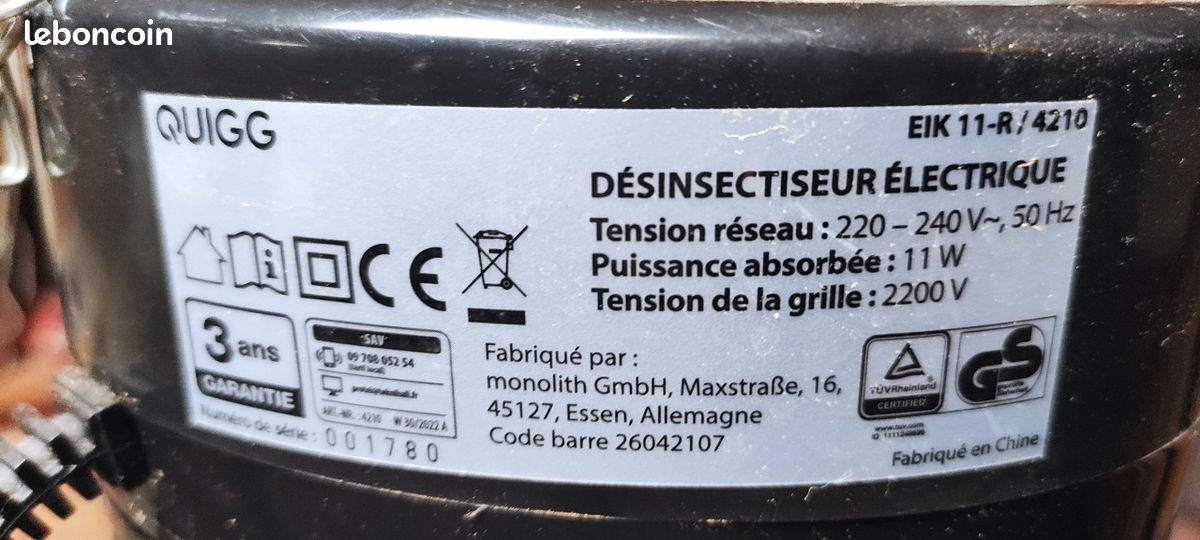 Lampe UV anti-moustisue (image 3)