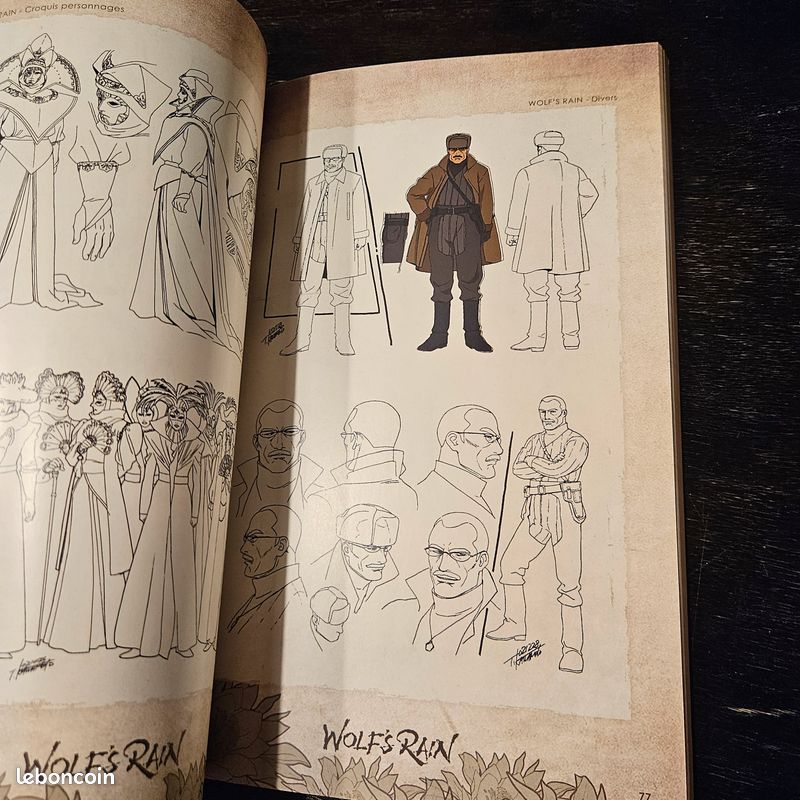 Wolf's Rain - Artbook officiel - 216 pages - Neuf - Studio Bones (image 7)