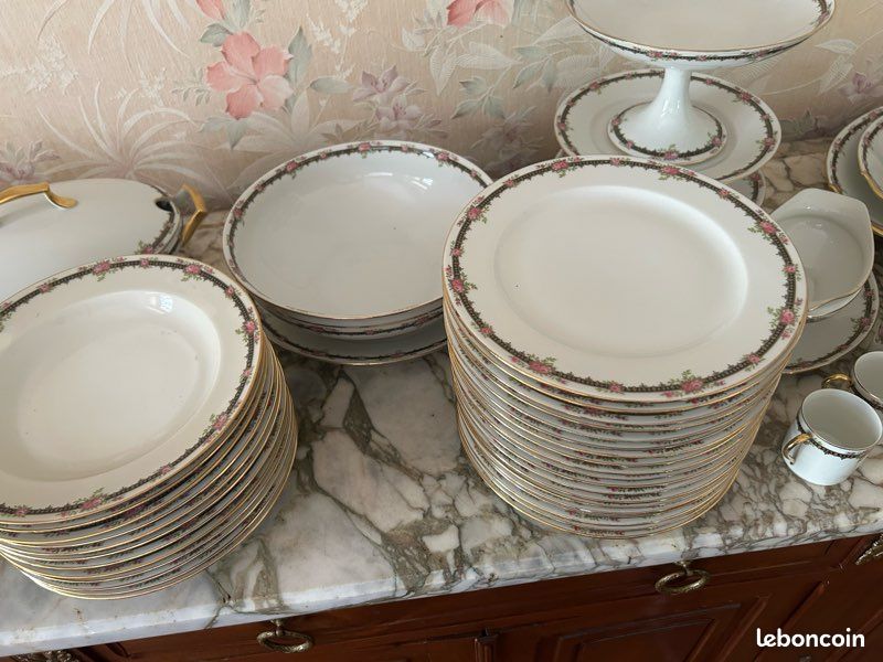 Service complet porcelaine de Limoges des années 1930 (image 4)