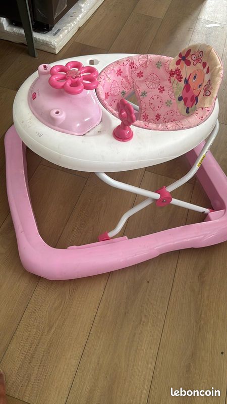 Trotteur / Youpala fille rose – Bon état (image 2)