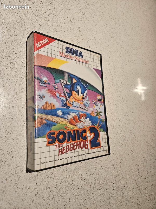 Jeu Sonic The Hedgehog 2 Sur Sega Master System - Boîte Et Notice Incluses, état Correct