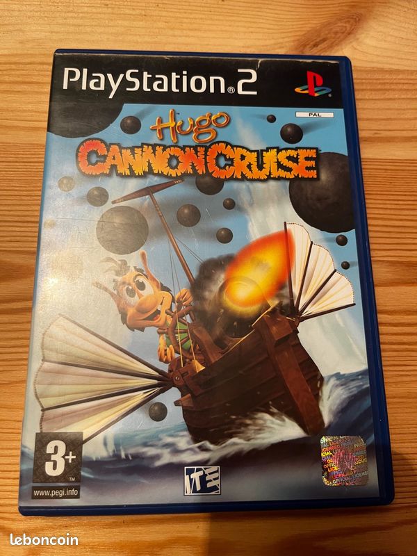 Jeu PS2 : Hugo – CannonCruise – Bon état (boîtier + Instructions) – Version FR