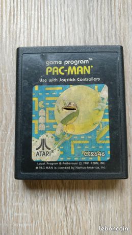 Cartouche Atari 2600 Pac-Man (1981) – Jeu Vidéo Vintage Années 80
