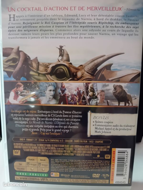 Dvd. Narnia l odyssee du passeur d aurore. Bon etat (image 2)