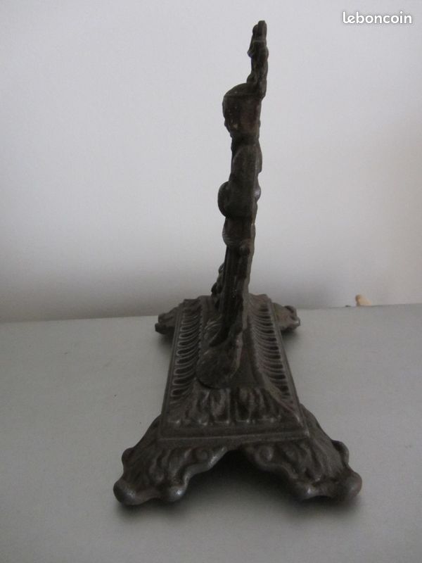 Rare antique fait à la main des années 1900 en fonte massive