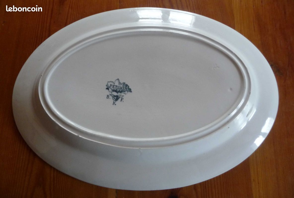 Plat oval Boch Freres Keramis (image 3)