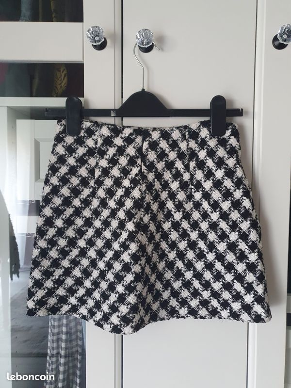 Mini Jupe En Tweed Zara Taille L - Multicouleur, Jamais Portée, Sans étiquettes