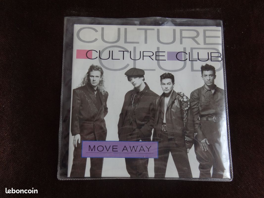 DISQUE 45 Tr CULTURE CLUB move away avec pochette de protection 071225 (image 1)