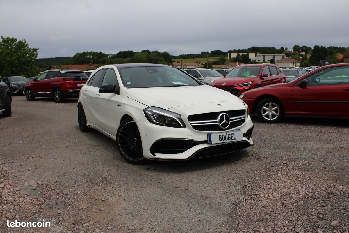 Mercedes CLASSE A 45 AMG "4MATIC" 380 CV GPS CAMÉRA JA 19 USB RECARO FULL LED BOITE SPEEDSHIFT-DCT (image 1)