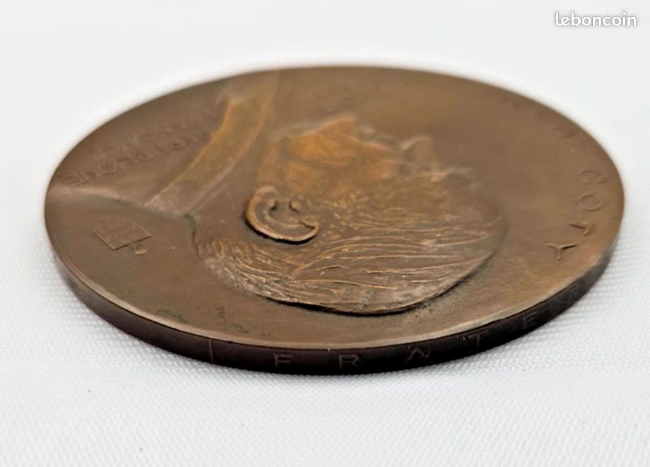 MEDAILLE EDF COULEUR Bronze Par Dropsy / Bronze / 72 G 55 Mm / M84 EUR 5,00 - FR