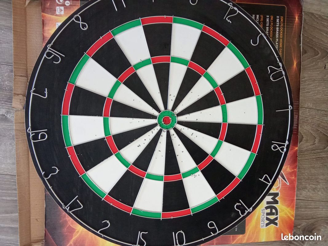 Jeu de fléchettes XQ Max Sports – Cible double face + 6 fléchettes (image 3)