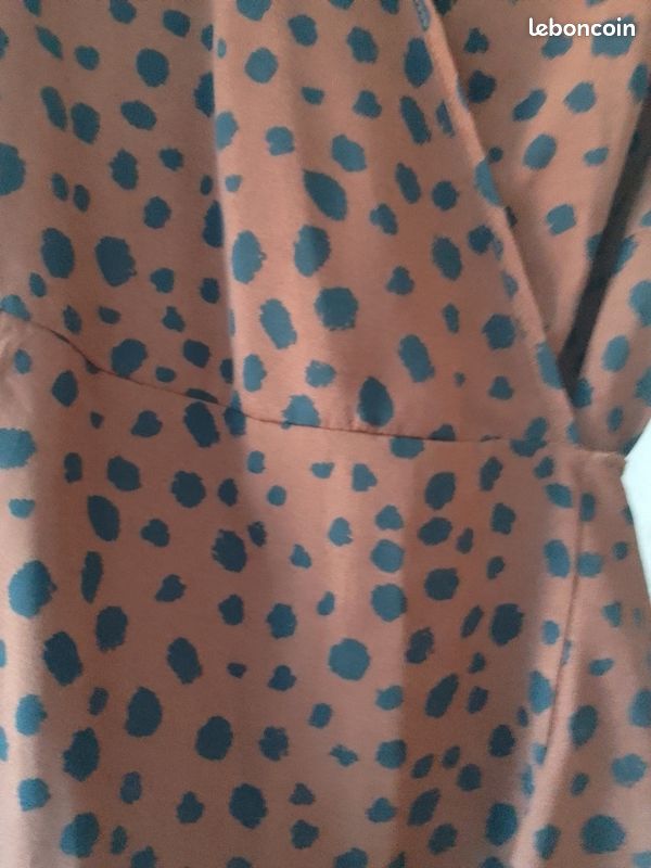 Robe longue avec manches longues femme taille 36 imprimé léopard Shein (image 5)