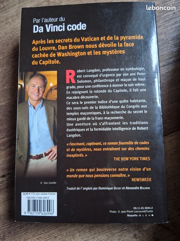 Livre le symbole perdu dan brown (image 2)