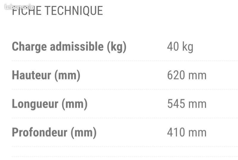 Table desserte roulante 2 plateaux (image 3)
