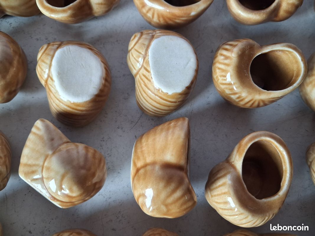 ESCARGOT EN CÉRAMIQUE porte piques vintage EUR 14,90