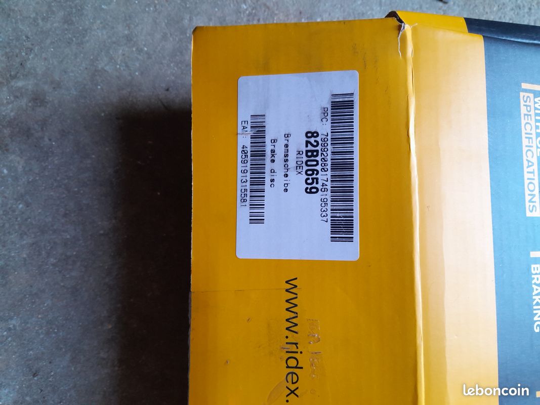 RIDEX Disques 82B0659 Renault (image 2)