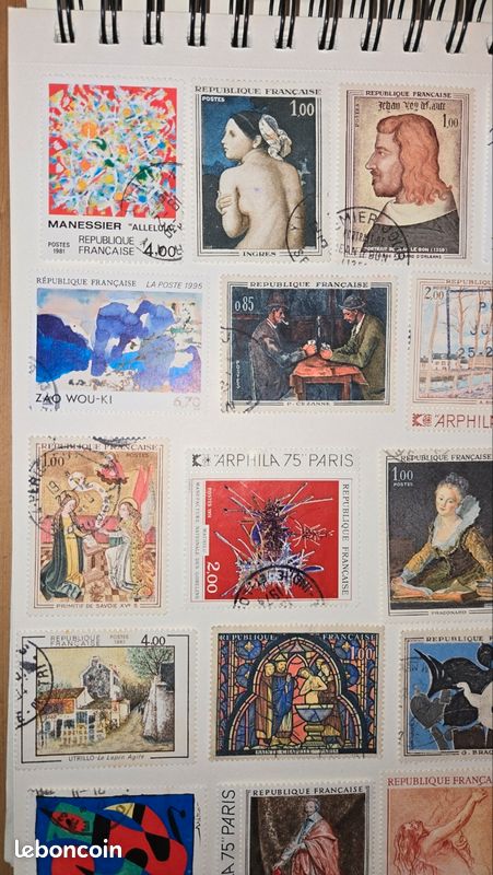 Lot 074 : 18 timbres de France oblitérés en TBE (image 2)