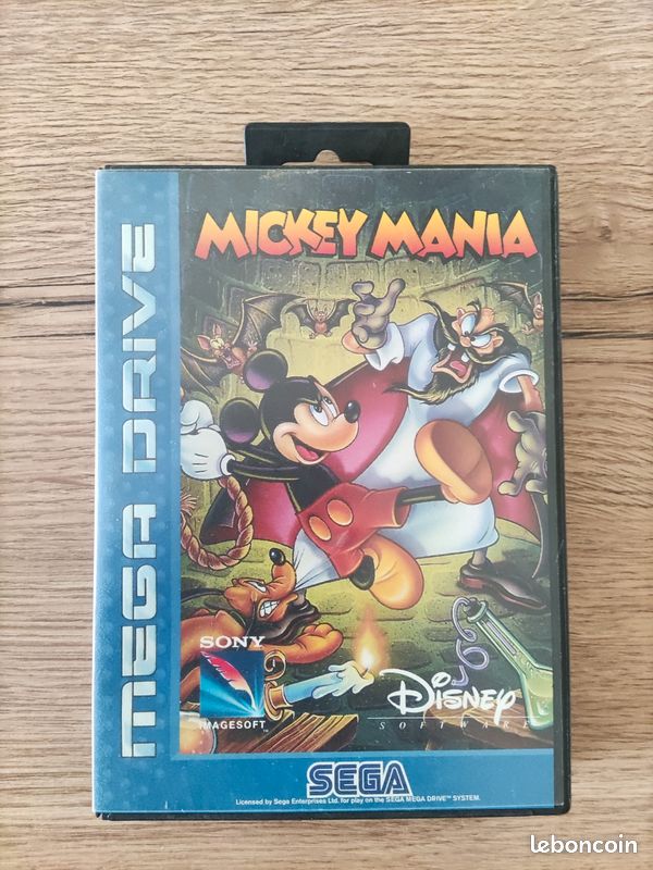 Jeu Sega Mega Drive Mickey Mania - Bon état