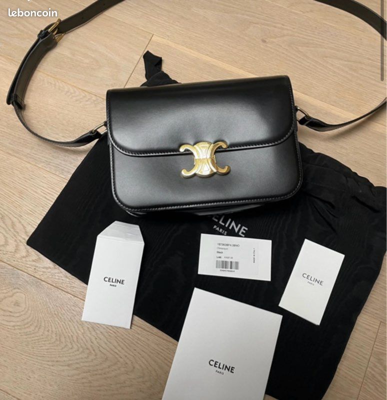 Sac Cuir Sac Celine Noir Bandouliere Sac Bandoulière Celine