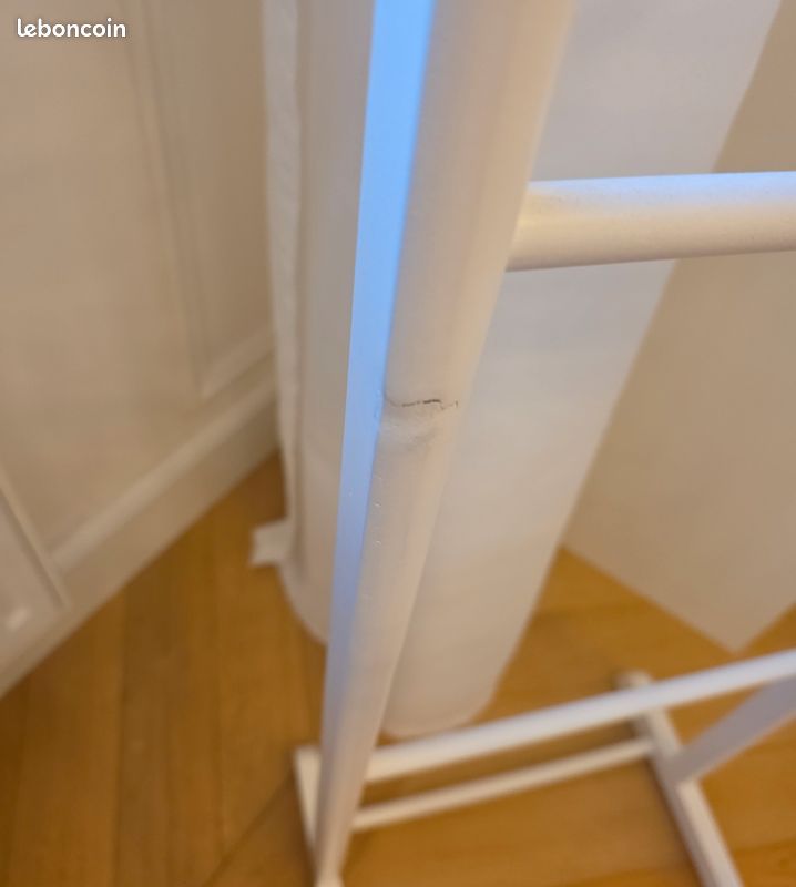 2 valets vêtement en bois blanc (image 4)