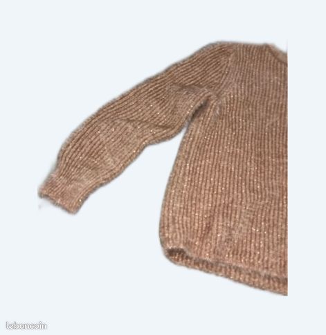 Pull femme maille taille S pimkie strass rose paillette paillette