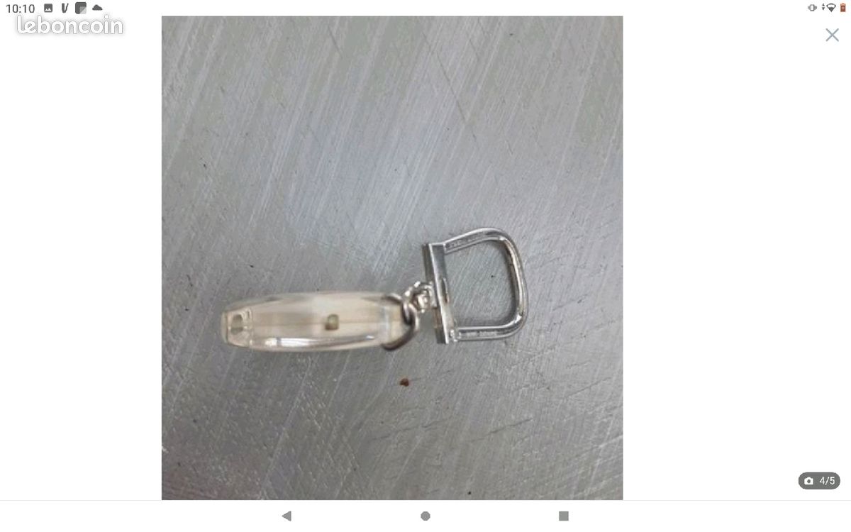 Ancien porte clé clef Bourbon collection mécanique automobile bidon huile Total inclusion années 60 (image 4)