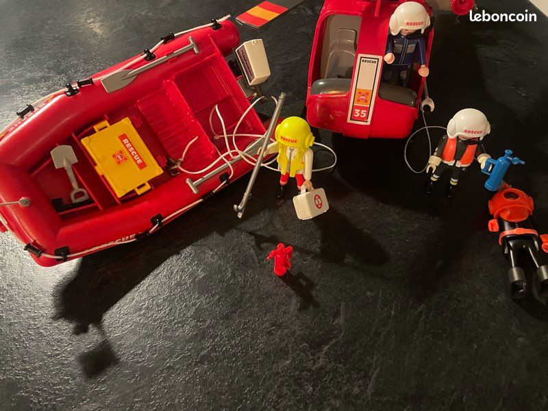 Sauveteurs Hélicoptère et bateau Playmobil 4428 (image 3)