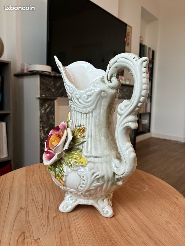 Carafe d’eau vintage fleurs (image 5)
