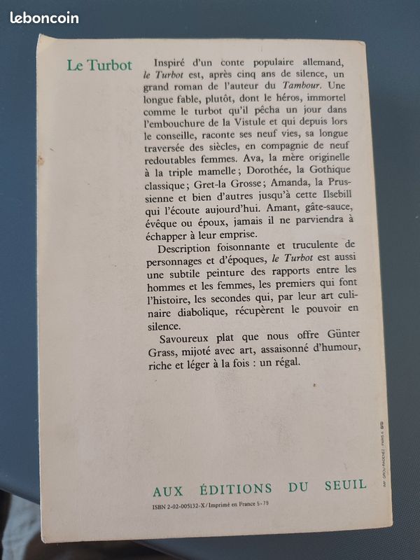 Roman "Le Turbot" de Günter Grass (image 3)