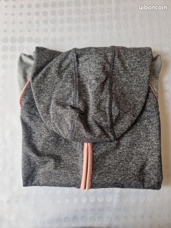 Gilet zippé sport gris Okaïdi 12 ans (image 7)