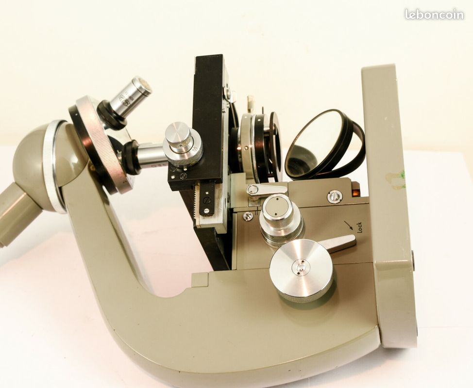 Alsace-photo Microscope Olympus + 4 objectifs + 3 Œilleton + illuminator 1966 (image 3)