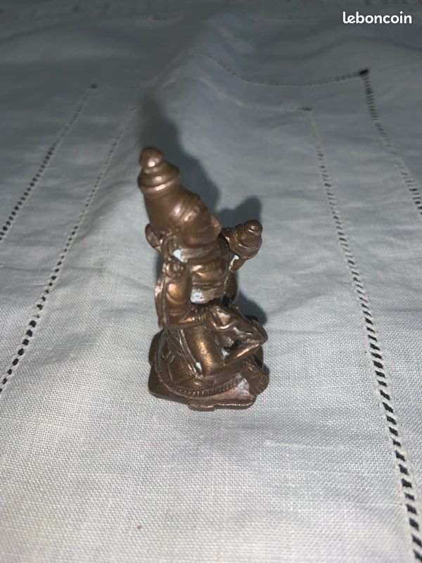 Ancien petit bronze divinité indienne (image 4)