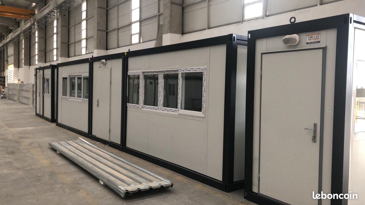 Bungalow préfabriqué container bâtiment modulaire prix imbattable en stock livraison dans Paris (image 2)