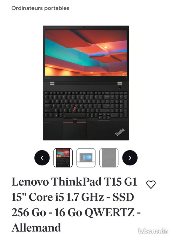 Lenovo Thinkpad t15 pro (image 3)